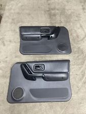97-01 Jeep Cherokee XJ Sport Classic Pair Of Front Door Panels OEM Power Agate picture