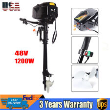 5HP 48V 1200W HANGKAI Electric Outboard Trolling Motor Boat Short Shaft Engine picture