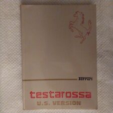 1985/1986 Ferrari Testarossa Owners Manual US Version 348-85 picture
