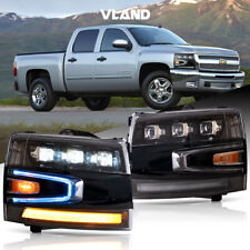 VLAND LED Headlights For 2007-13 Chevy Silverado 1500/2500HD/3500HD w/Sequential picture