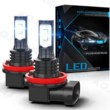 2x H8 LED Angel Eyes Halo Ring Light Bulbs Xenon For BMW E92 80W 8000K blue picture
