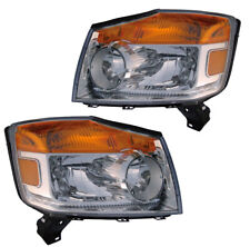 Headlights Front Lamps Pair Set for 08-15 Nissan Armada Left & Right picture