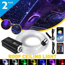 2X Star Roof Ceiling Light 1000pc Fiber Optic Lights APP Control for Car & Home picture