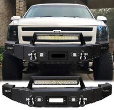 Vijay Black Painted Steel Front Bumper W/LED Light For07-13 Chevy Silverado 1500 picture