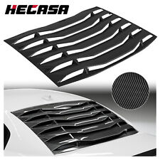 Carbon Fiber Style Rear Window Windshield Louvers For Dodge Charger 2011-2023 picture