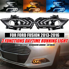 3 Color LED DRL Daytime Running Lamp Driving Fog Light For Ford Fusion 2013-2016 picture