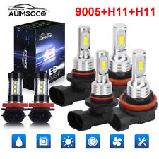 COB LED Headlight High Low Beam Fog Light Bulbs 6000K for Jeep Compass 2014-2020 picture