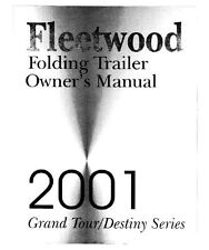 COLEMAN Popup Trailer Owner Manual 2001 Destiny Taos Sedona Fairview picture
