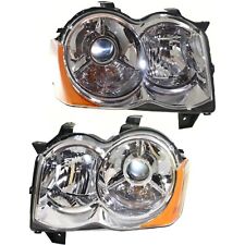Headlight Set For 2008 2009 2010 Jeep Grand Cherokee Left and Right HID 2Pc picture