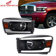 Pair LED DRL Tube Headlights For 06-09 Dodge Ram 1500 06-09 2500 3500 LH & RH picture