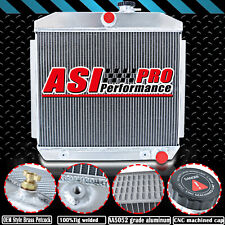 ASI 4 ROW Aluminum Radiator For 1955-1957 Chevy Bel Air Nomad 210 150 V8 Engine picture