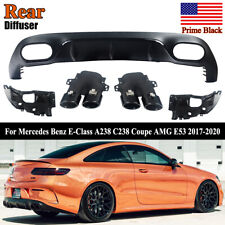 For Mercedes E-Class C238 Coupe A238 AMG E53 Style Rear Diffuser+Tailpipes Tips picture