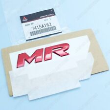 Genuine OEM Mitsubishi Lancer Evolution Trunk Lid Emblem Badge Red “MR” 7415A162 picture