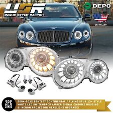FACELIFT Dual Color LED DRL Bi-Xenon Headlight For 04-10 Bentley Continental GT picture