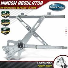 Manual Window Regulator for Saturn SC1 SC2 1997-2002 L4 1.9L Coupe Front Right picture