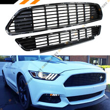 For 2015-17 Ford Mustang Blk California Edition Front Bumper Upper + Lower Grill picture