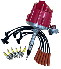HEI Distributor + Wire Set+ Spark Plug For AMC JEEP L6 232 258 4.0L 4.2L Engines picture
