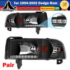 For 1994-2002 Dodge Ram 1500 2500 LED Headlights Front Lamps Assembly Pair picture