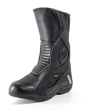 Motorcycle Riding Boots for Men Touring Water Resistant Black PU Leather Kronox picture
