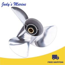 13 x 19 Stainless Steel Boat Propeller fit Yamaha 50-130HP 15 Spline Tooth,RH picture