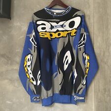 Vintage 90s AXO Sport Team D-max Racing Motocross Jersey VMX Racewear Sweatshirt picture