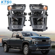 Pair Headlight For 2020-23 Chevy Silverado 2500HD 3500HD LED Type Clear Lens L+R picture
