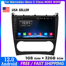 Android 12 Car Radio Head Unit GPS WIFI For Mercedes Benz C Class W203 C200 C230 picture