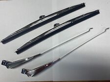 For 1955-1957 Chevy Bel Air 210 150 Wiper Arms & Blades Set   picture