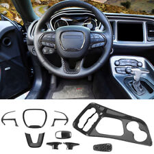 Interior Accessories Decor Trim Cover Kit for 15+ Dodge Challenger Carbon Fiber picture