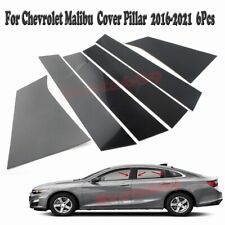 For Malibu Chevrolet Pillar Cover 2016-2021 Glossy 6pcs Black Posts Door Trim picture