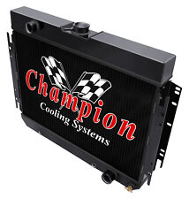 3 Row Western Champion Black Finish Radiator for 1966 67 1968 Chevrolet Caprice picture
