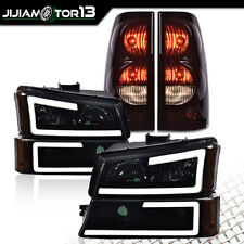 FIT FOR 2003-2007 SILVERADO LED DRL HEADLIGHT BUMPER LAMPS TAIL LIGHTS picture