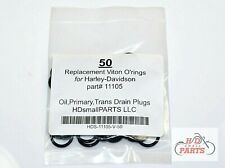 50 Harley Davidson replacement Viton O-Ring Oil Trans Primary Drain Plug #11105  picture