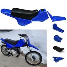 PW80 Plastic Kit Gas Tank Seat Fender Fairing for PW80 1983-2006 Dirt Bike Blue picture