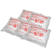 1/2/3/5/10/20 PACK Clear Plastic Temporary Universal Disposable SUV Car Cover picture