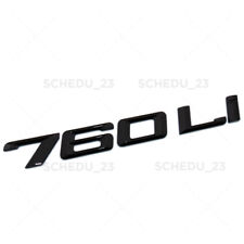 Gloss Black For BMW 760Li Logo Emblem Trunk Lid M Power Series Performance F01 picture