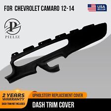 Dash Trim Leather Synthetic Cover Fit for Chevrolet Camaro 2012-2014 Black picture