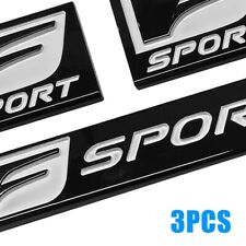 3PC Black White F-Sport Emblem Fender Rear Side Badge For IS-F GS F RC IS250 350 picture