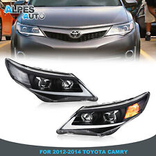 2PCS LED DRL Projector Headlights Front For 2012-2014 Toyota Camry Left & Right picture