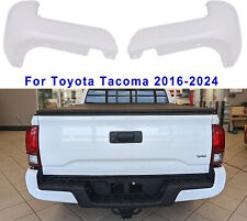 Rear Bumper End Cap WHITE W/O Sensor Hole Set Pair For Toyota Tacoma 2016-2024 picture