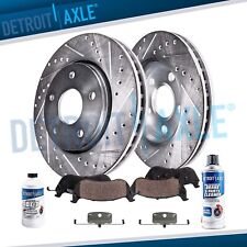 312mm Front Drilled Brake Rotors + Ceramic Pads for 2010 - 2013 BMW 328i xDrive picture