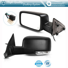 Pair Black Exterior Mirrors For 2009-2015 Dodge Ram Power Heated+Turn Signal picture