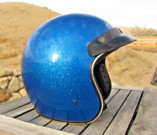 Vintage Arthur Fulmer V2X Motorcycle Helmet | XL | Blue Metal Flake picture
