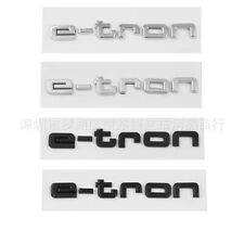 Audi e-tron Chrome Black Emblem 3D Badge Rear Trunk Lid S Line Logo etron picture