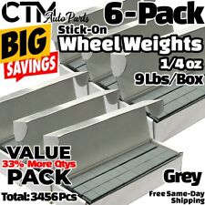 6-Box 1/4oz Grey Balance Wheel Weights Stick-on Adhesive Tape Lead-Free 54 lbs picture