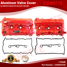 LH&RH Aluminum Valve Cover Set for 2008-13 Infiniti G37,14-17 Q50 Q60, 14-19 Q70 picture