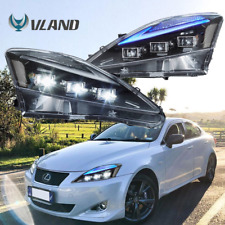 Pair Projector LED DRL Headlights Assy For 2006-2013 Lexus IS250 IS350 ISF picture