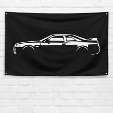 For Nissan Skyline R33 Enthusiast 3x5 ft Flag Dad Birthday Gift Banner picture