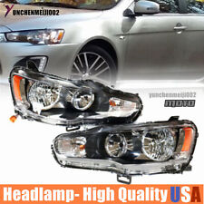 Fit 2008-17 Mitsubishi Lancer EVO X Pair Headlights Headlamps Driver & Passenger picture