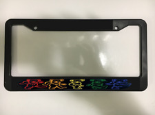 For Grateful Dead Dancing Bears Rock Band Black License Plate Frame NEW picture